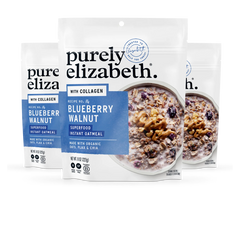 Blueberry Walnut Superfood Oatmeal Pouch with Collagen