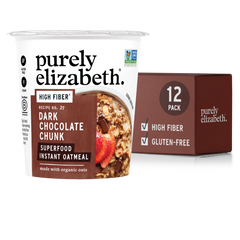 Dark Chocolate Chunk Superfood Oat Cup with Prebiotic Fiber