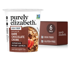 Dark Chocolate Chunk Superfood Oat Cup with Prebiotic Fiber
